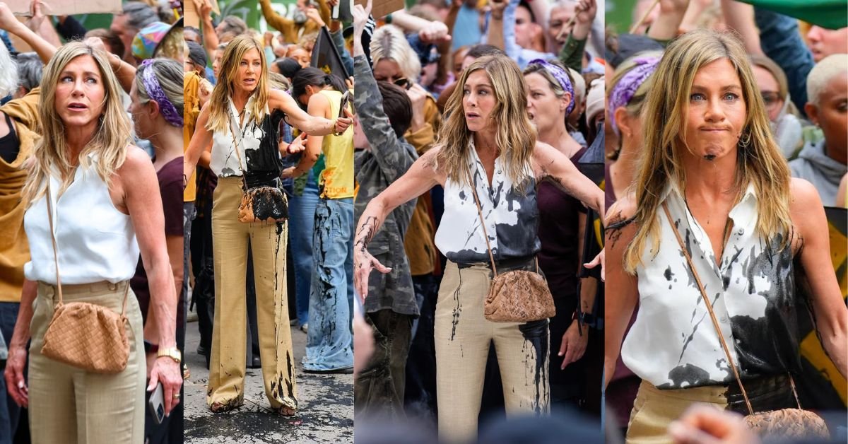 Friends Actor Jennifer Aniston Faces Oil Attack During The Morning Show Shoot